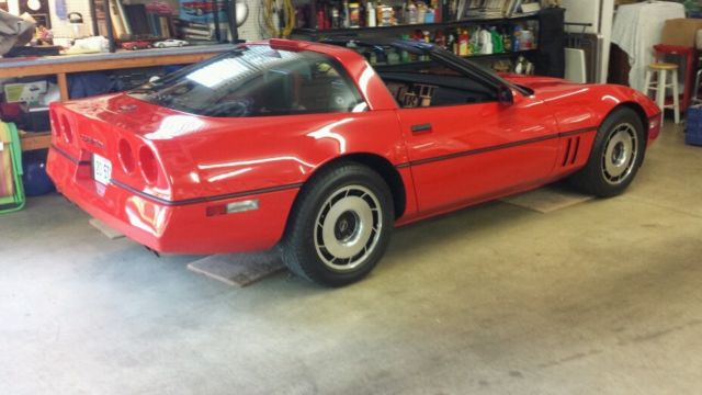 1985 Bright Red Chevrolet Corvette Coupe