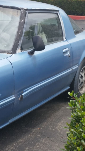 1985 Blue Mazda RX-7