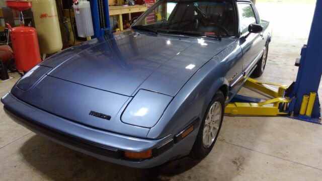1985 Blue Mazda RX-7 Coupe