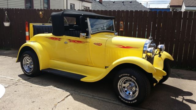 1985 Yellow Ford Model A Convertible
