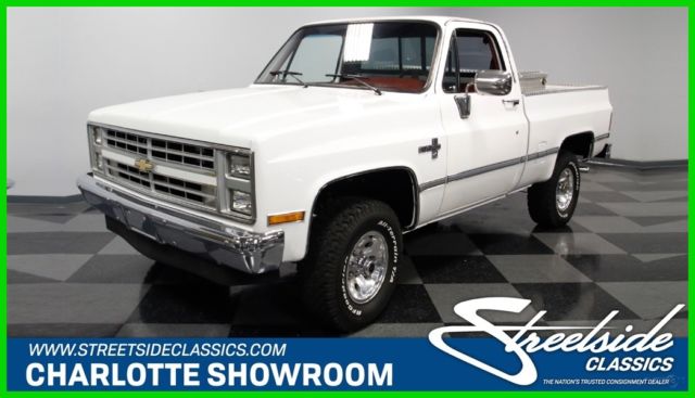1985 White Chevrolet K10