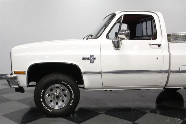 1985 White Chevrolet K10