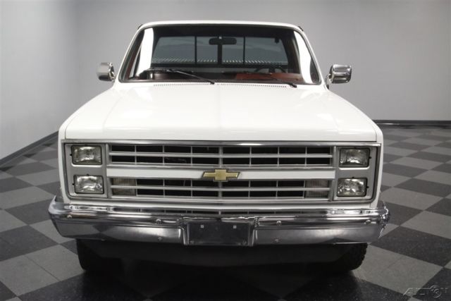 1985 White Chevrolet K10