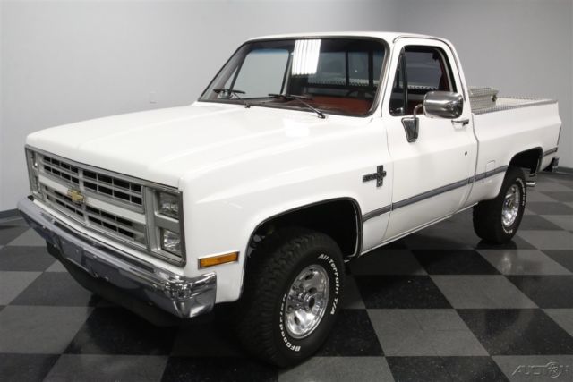 1985 White Chevrolet K10