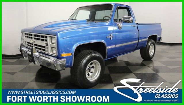 1985 Blue Chevrolet K10