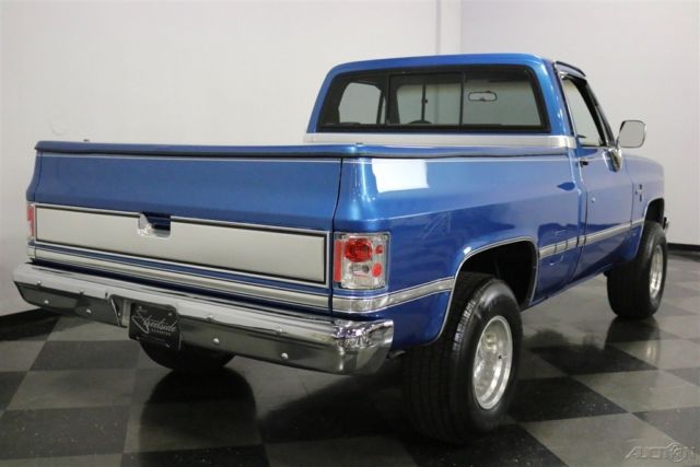 1985 Blue Chevrolet K10