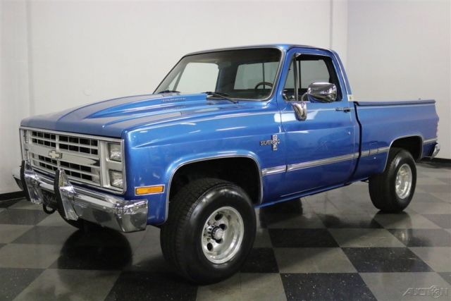 1985 Blue Chevrolet K10