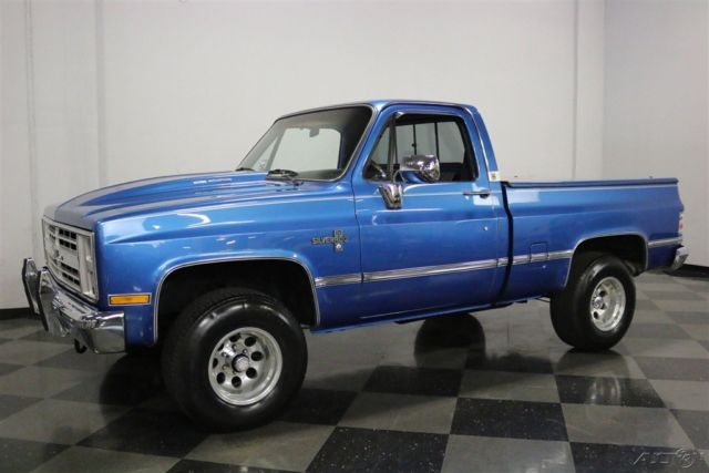 1985 Blue Chevrolet K10