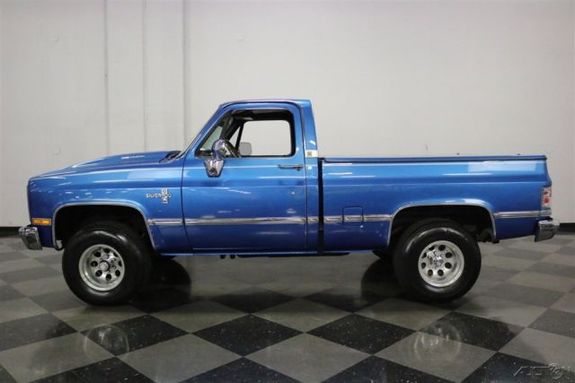 1985 Blue Chevrolet K10