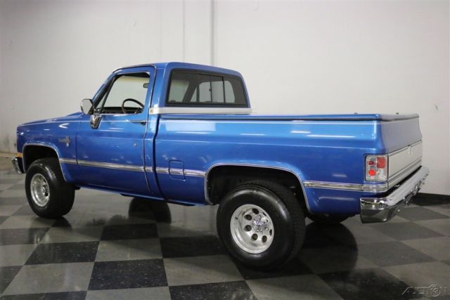 1985 Blue Chevrolet K10