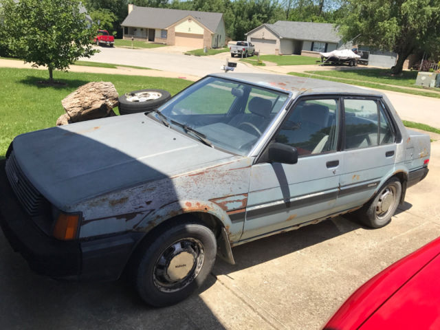 1985 Blue Toyota Corolla Sedan