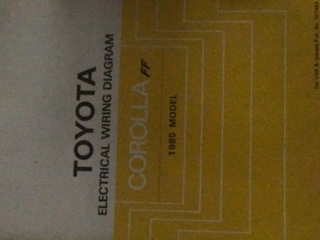 1985 Blue Toyota Corolla Sedan