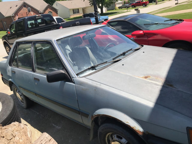 1985 Blue Toyota Corolla Sedan
