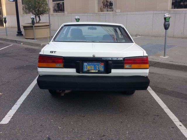 1985 White Toyota Celica Coupe