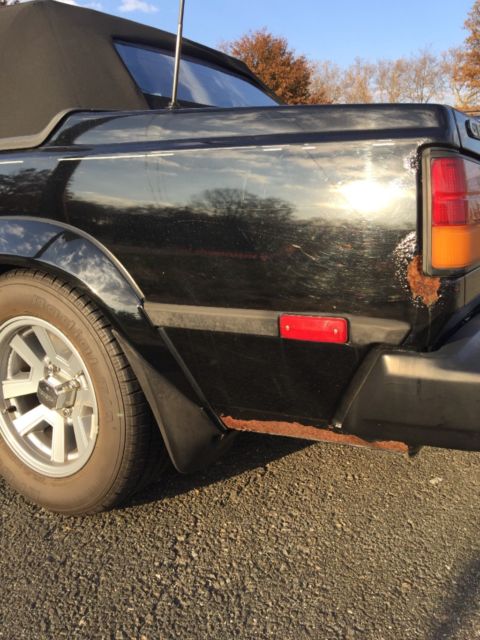 1985 Black Toyota Celica Convertible