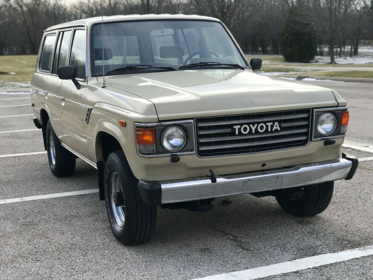 1985 Yellow Toyota Land Cruiser SUV