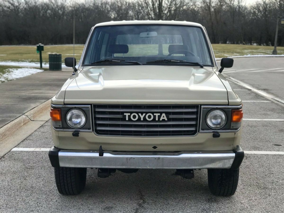 1985 Yellow Toyota Land Cruiser SUV