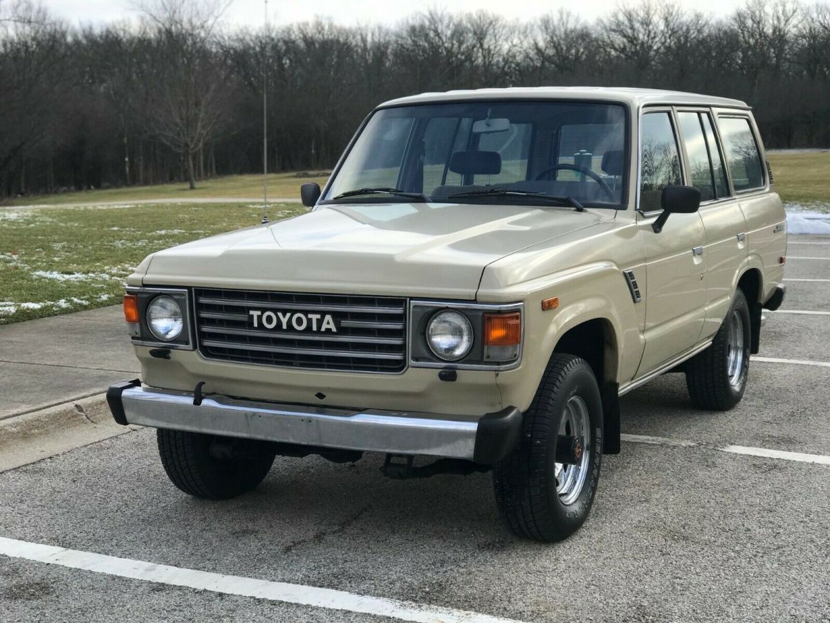 1985 Yellow Toyota Land Cruiser SUV