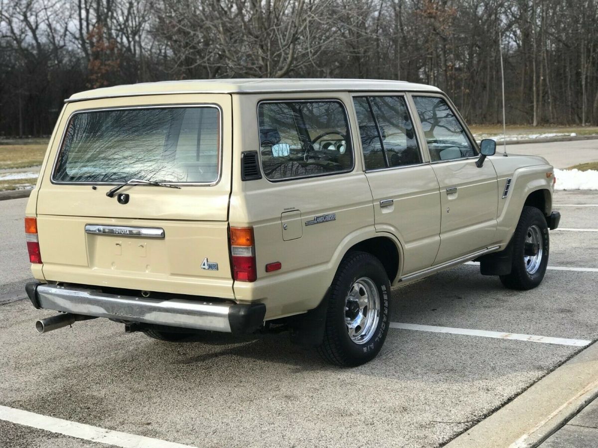 1985 Yellow Toyota Land Cruiser SUV