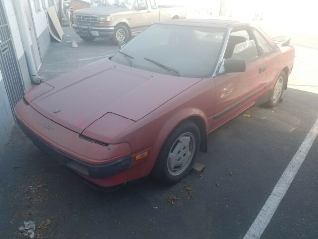 1985 Red Toyota MR2 Coupe