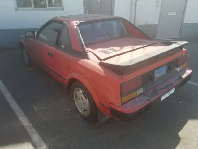1985 Red Toyota MR2 Coupe