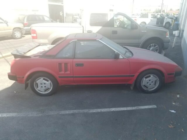 1985 Red Toyota MR2 Coupe