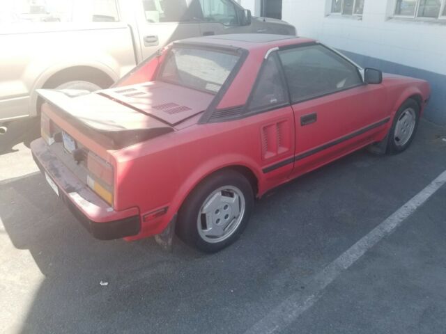1985 Red Toyota MR2 Coupe