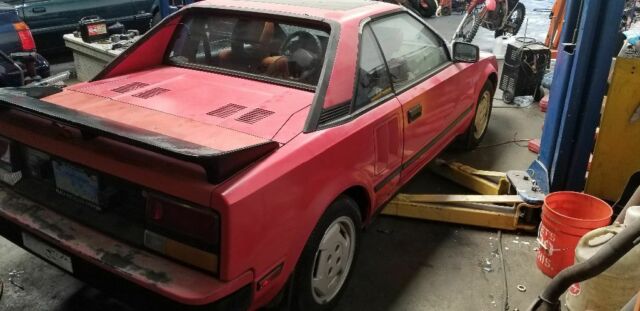 1985 Red Toyota MR2 Coupe