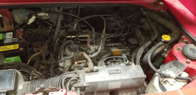 1985 Red Toyota MR2 Coupe