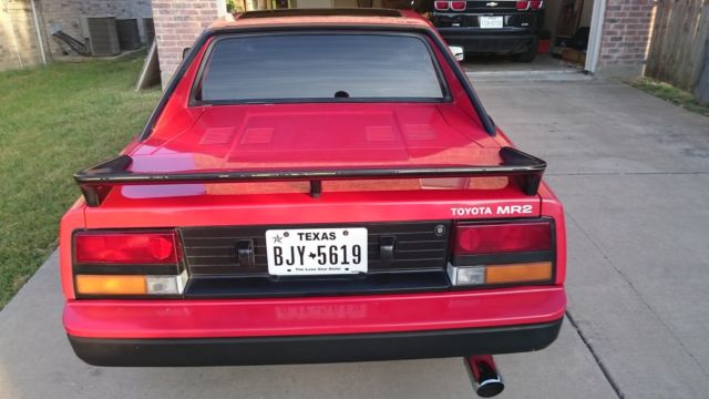 1985 Red Toyota MR2 Coupe