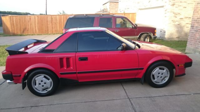 1985 Red Toyota MR2 Coupe