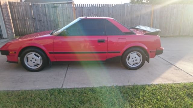1985 Red Toyota MR2 Coupe