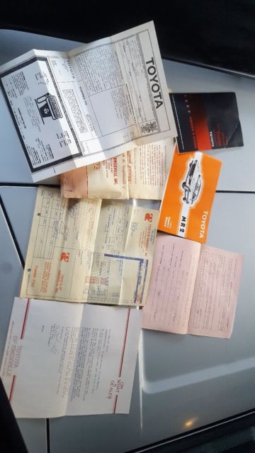 1985 Silver Toyota MR2 Coupe