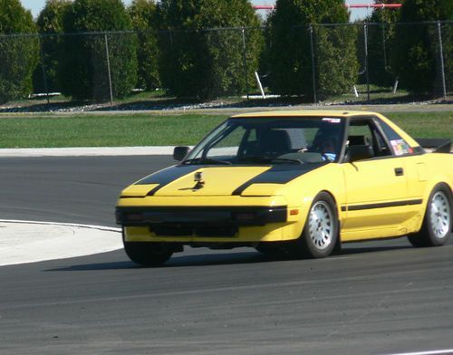 1985 Yellow Toyota MR2 Coupe