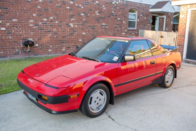 1985 Red Toyota MR2 Coupe