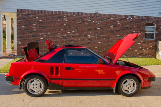 1985 Red Toyota MR2 Coupe