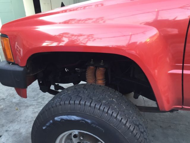 1985 Red Toyota Tacoma Extended Cab Pickup