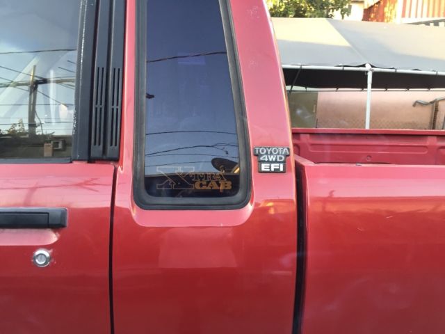 1985 Red Toyota Tacoma Extended Cab Pickup
