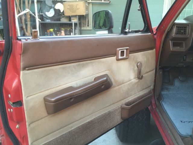 1985 Red Toyota Tacoma Extended Cab Pickup