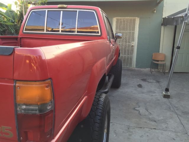1985 Red Toyota Other Extended Cab Pickup