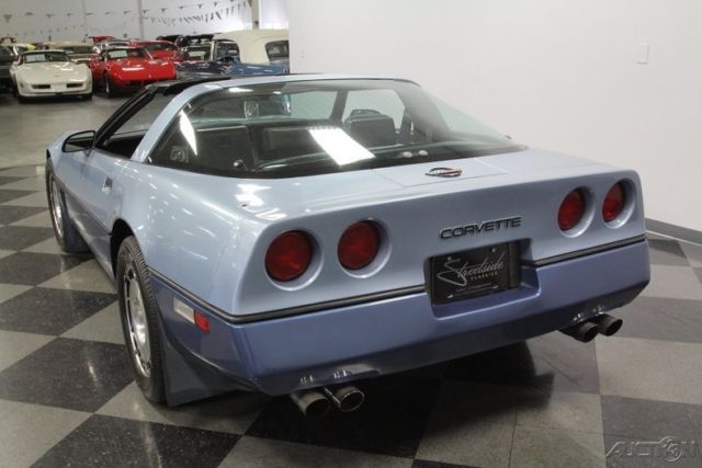1985 Blue Chevrolet Corvette
