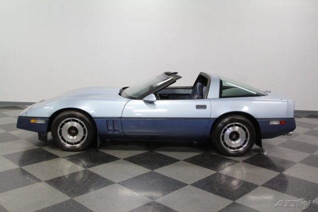 1985 Blue Chevrolet Corvette