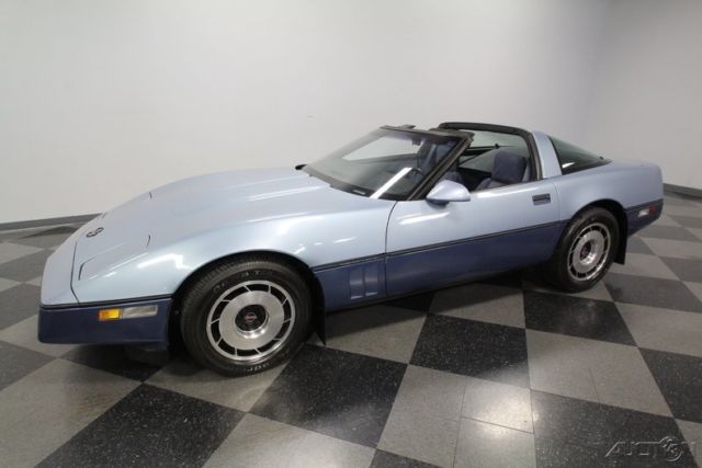 1985 Blue Chevrolet Corvette