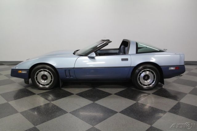 1985 Blue Chevrolet Corvette