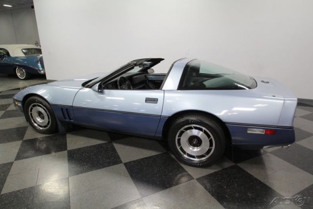 1985 Blue Chevrolet Corvette
