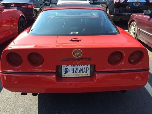 1985 Red Chevrolet Corvette Hatchback