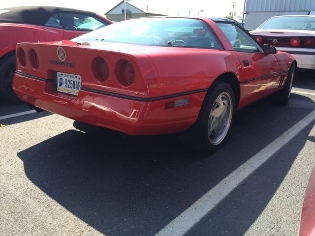 1985 Red Chevrolet Corvette Hatchback