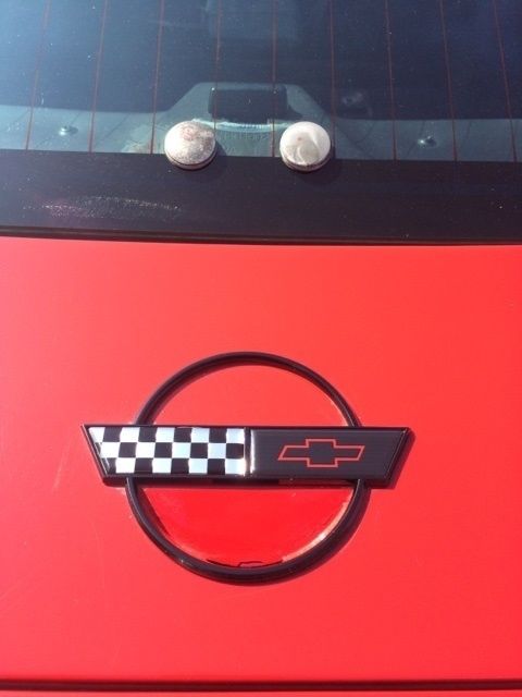 1985 Red Chevrolet Corvette Hatchback