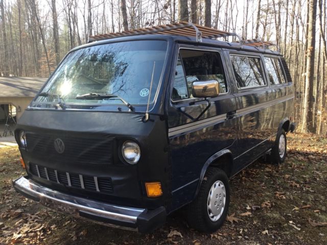 1985 Blue Volkswagen Bus/Vanagon Extended Passenger Van