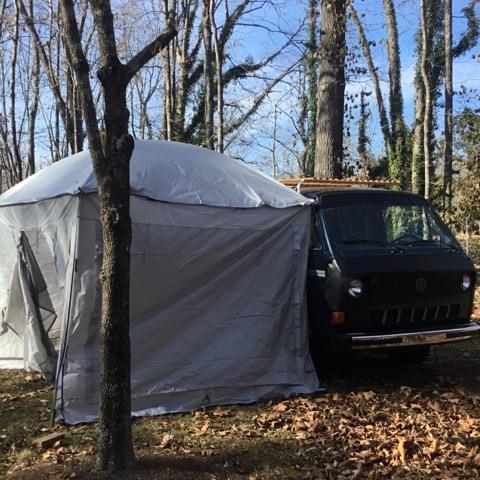 1985 Blue Volkswagen Bus/Vanagon Extended Passenger Van